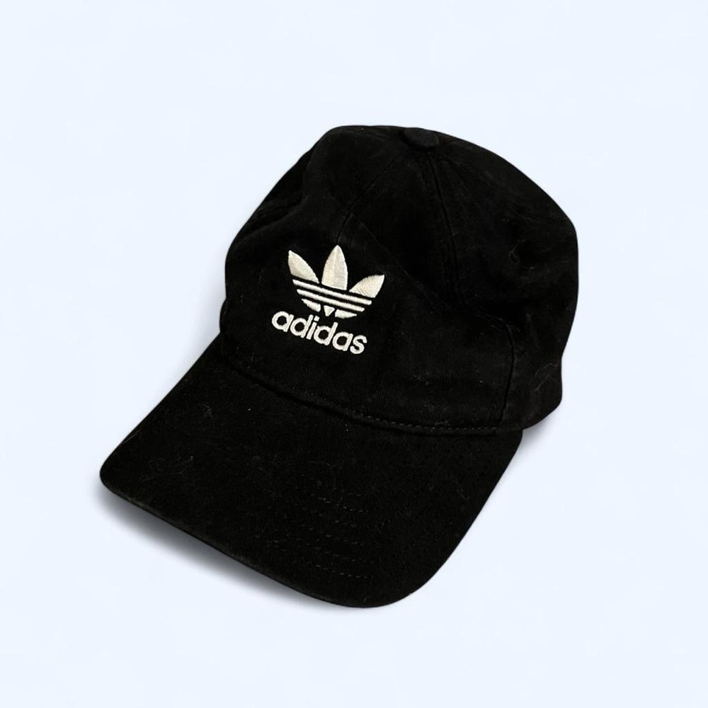 adidas Black Trefoil Logo Cap